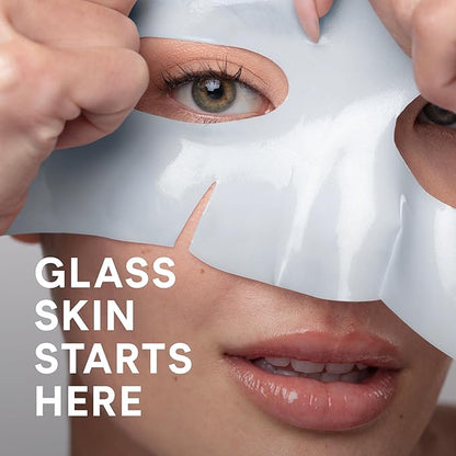 NuFACE IonPlex Hydra-Gel Power Mask - Hydrogel Korean Face Mask to Help Boost Hydration, Smooth