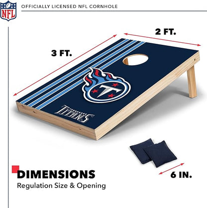 NFL 2' x 3' Solid Wood Cornhole Set with Direct Print HD Team Graphics – Great Gift for Any