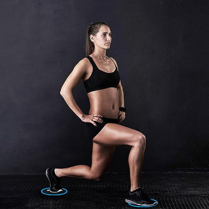 Exercise Core Sliders, Dual Sided Exercise Gliding Discs Use on Carpet or Hardwood Floors, Light
