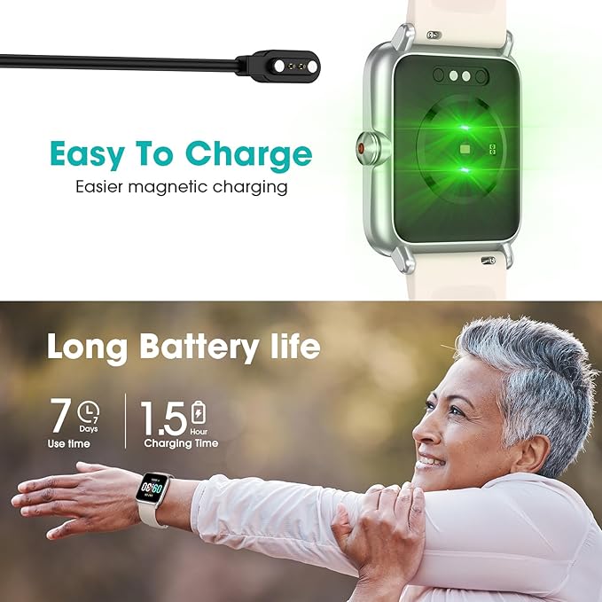 Pedometer Watch Senior Friendly No App/Phone Required, Waterproof Fitness Tracker Watch with Step