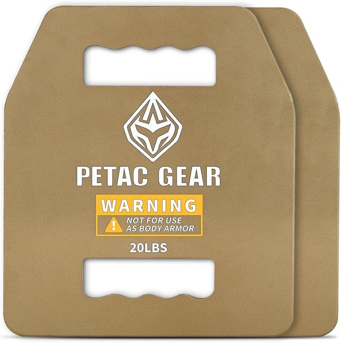 PETAC GEAR Tactical Weights Plates For Weighted Vest For Men Workout,5/10/15/20 LBS Weight Strength