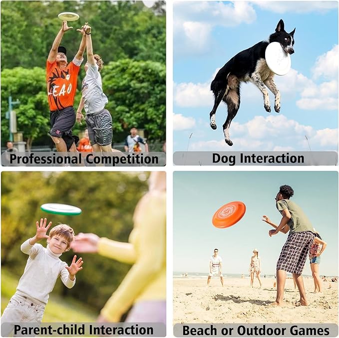 Sports Flying Disc - Compeition Flying Discs for Beach, Backyard, Lawn, Park, Camping and More