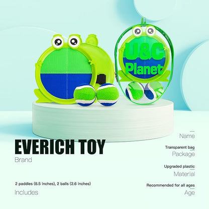 EVERICH Upgraded Toss and Catch Ball Game Set - Indoor and Outdoor Games for Kids 3-12, Beach Sand