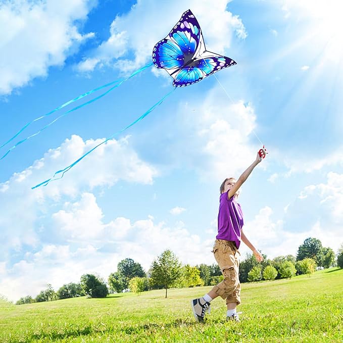 Mint's Colorful Life Butterfly Kite for Kids & Adults Easy to Fly, Large Single Line Kites with