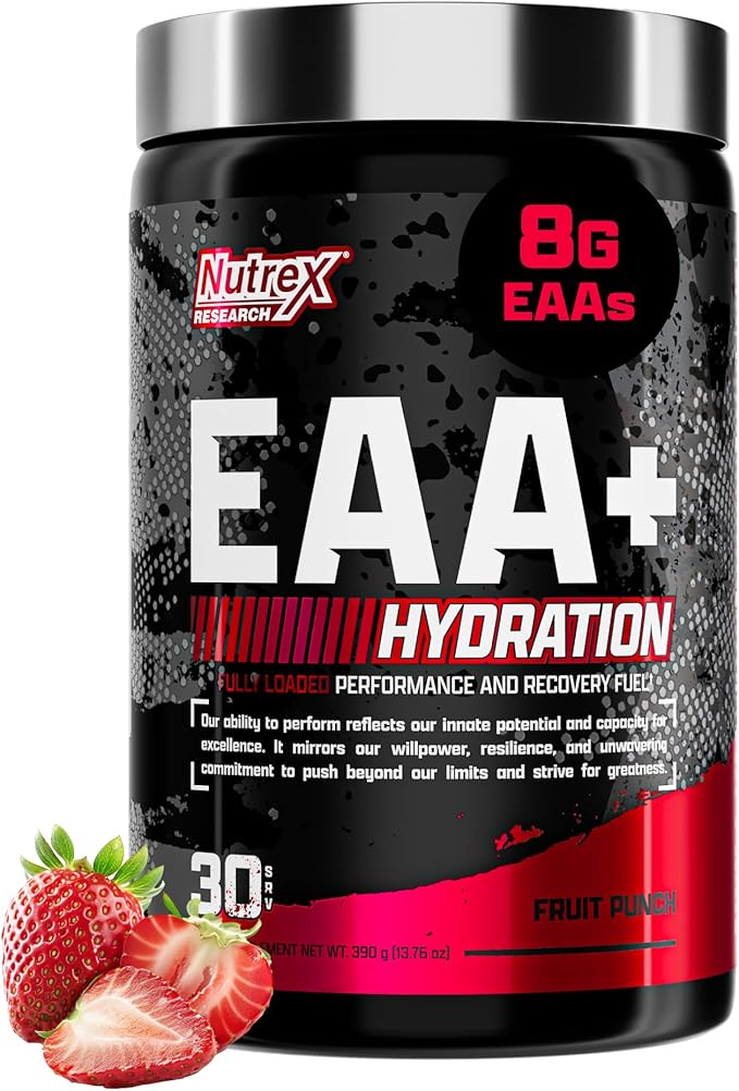 Nutrex Research EAA Hydration | EAAs + BCAA Powder | Muscle Recovery, Strength, Muscle Building