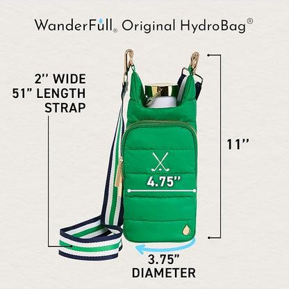 WanderFull® Original HydroBag® Collection, Water Bottle Holder w/Strap & Phone Pocket, Hands-Free