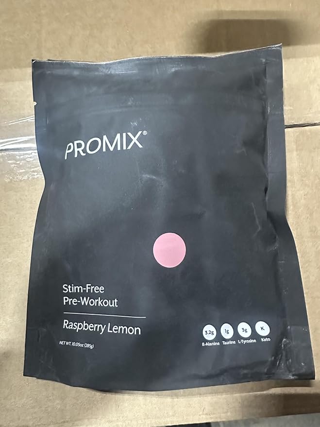 ProMix Nutrition Stim-Free Pre-Workout Powder, Raspberry Lemon - 274g - Maximize Focus, Energy &
