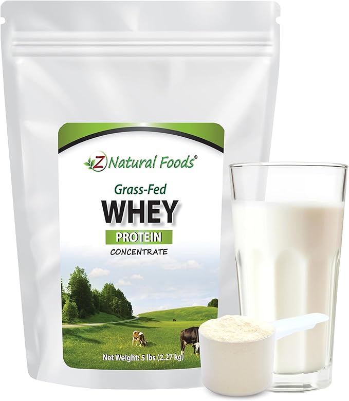 Z Natural Foods Grass-Fed Whey Protein Concentrate - Clean Whey Protein Powder from New Zealand