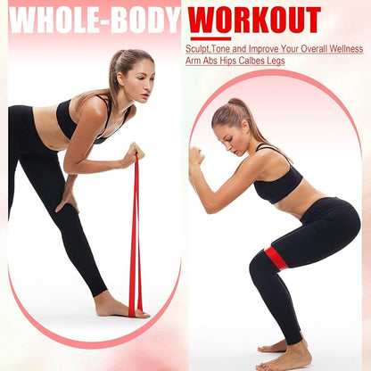 Deekin 20 Pcs Resistance Bands Resistance Loop Exercise Bands Exercise Equipment Elastic Drap Ring