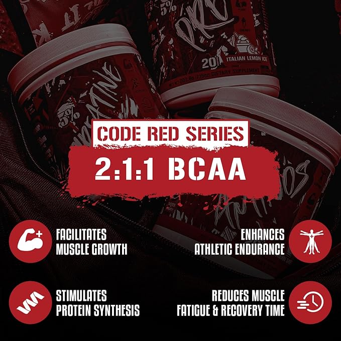 5% Nutrition Code Red Aminos BCAA & EAA Post Workout Recovery Powder | Full Spectrum Essential