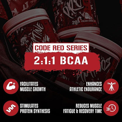 5% Nutrition Code Red Aminos BCAA & EAA Post Workout Recovery Powder | Full Spectrum Essential