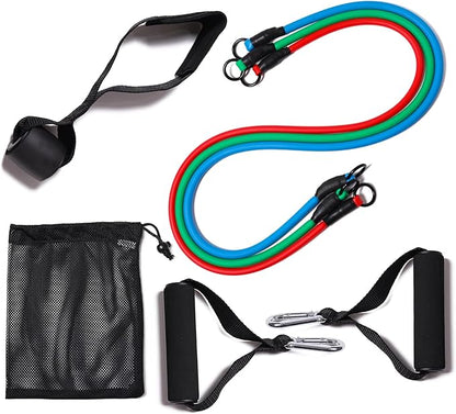 Resistance Bands with Handles for Working Out Women and Men, Exercise Bands with Door Anchor