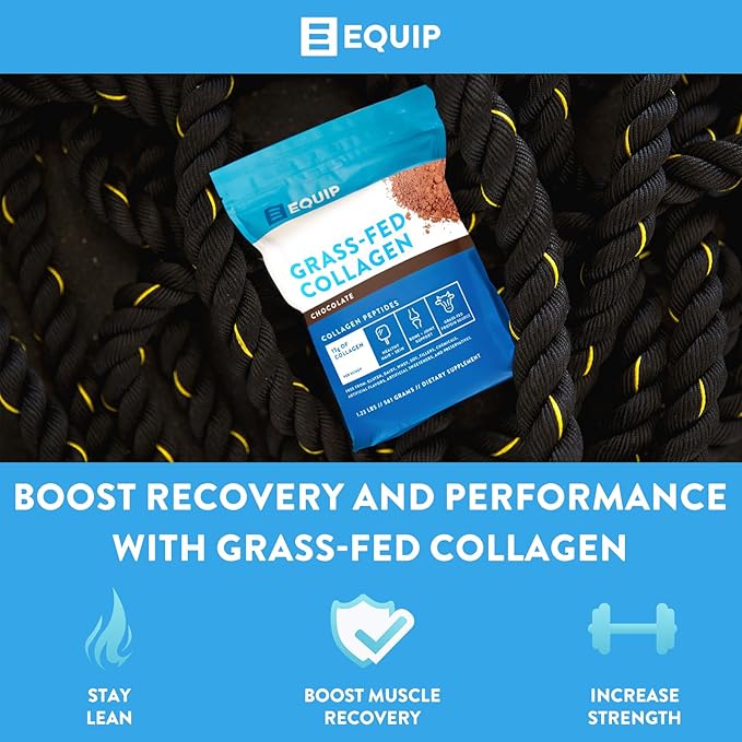 Equip Foods Grass Fed Collagen Powder | Hydrolyzed Bovine Collagen Peptides with Amino Acids |
