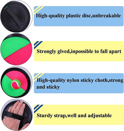 Cooraby Toss and Catch Paddle Game 5 Set Paddle Toss and Catch Ball Sport Games Suitable for