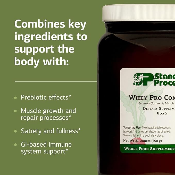 Standard Process Inc. Whey Pro Complete - Whole Food Immune Support with Colostrum, Chicory Root