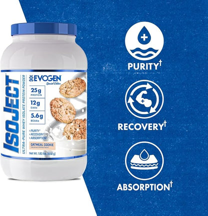 Evogen Isoject - Whey Protein Isolate | Ultra-Pure Whey Protein Powder with Ignitor Enzymes, BCAAs