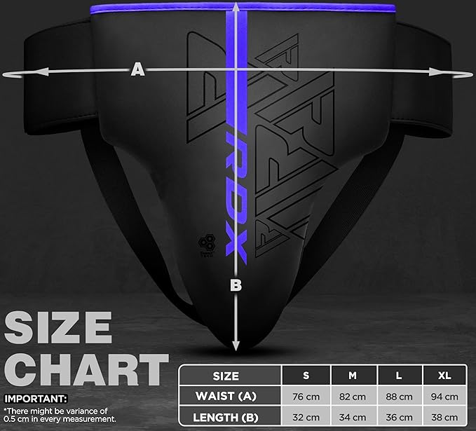 RDX Groin Protector for Boxing, Muay Thai, Kickboxing and MMA Fighting, Maya Hide Leather Abdo Gear