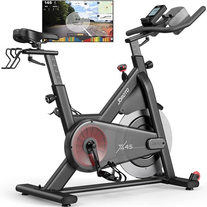 JOROTO X2|X2PRO Exercise Bike, X4S Bluetooth Stationary Indoor Cycling Bike with Readable 100