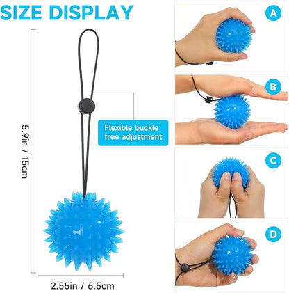 Hand Grip Strenthener - Squeeze Balls for Hand Therapy Set (5LB+10LB), Hand Exercise Ball for