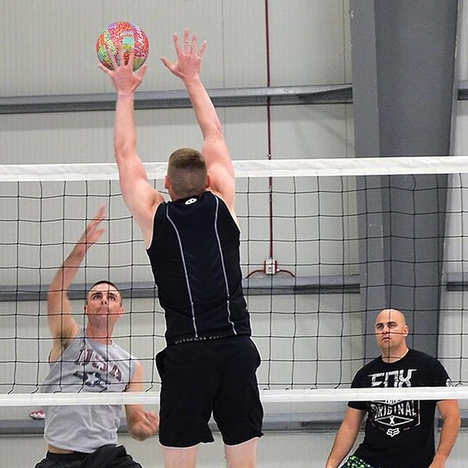 Volleyball Size 5 - Premium PU Leather, Ultra-Durable Soft to The Touch for Youth, Adults, Ideal