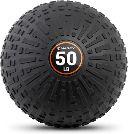 Marcy Slam Ball, 10–50 lbs Dead Weight, Non-Bounce, Sand-Filled Medicine Ball with Durable PVC