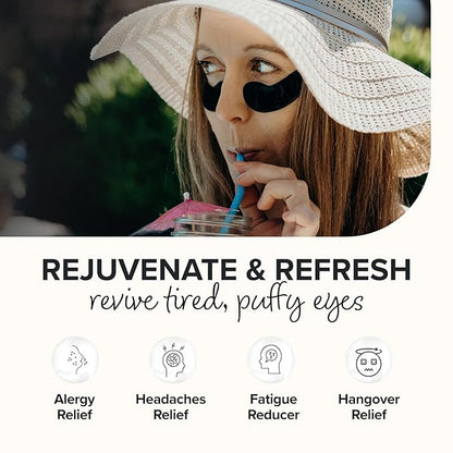 ToGoSpa, Bamboo Charcoal Under Eye Repair Mask, Collagen Under Eye Patches, Enriched With Ale Vera