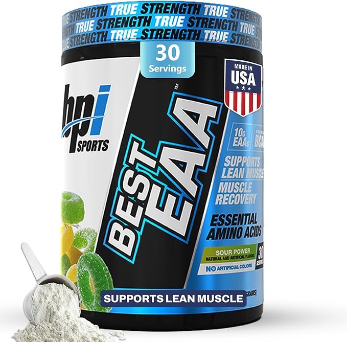 BPI Sports Essential Amino Acids EAA Powder - Pre, Intra & Post Workout Drink - BCAA Powder for Men