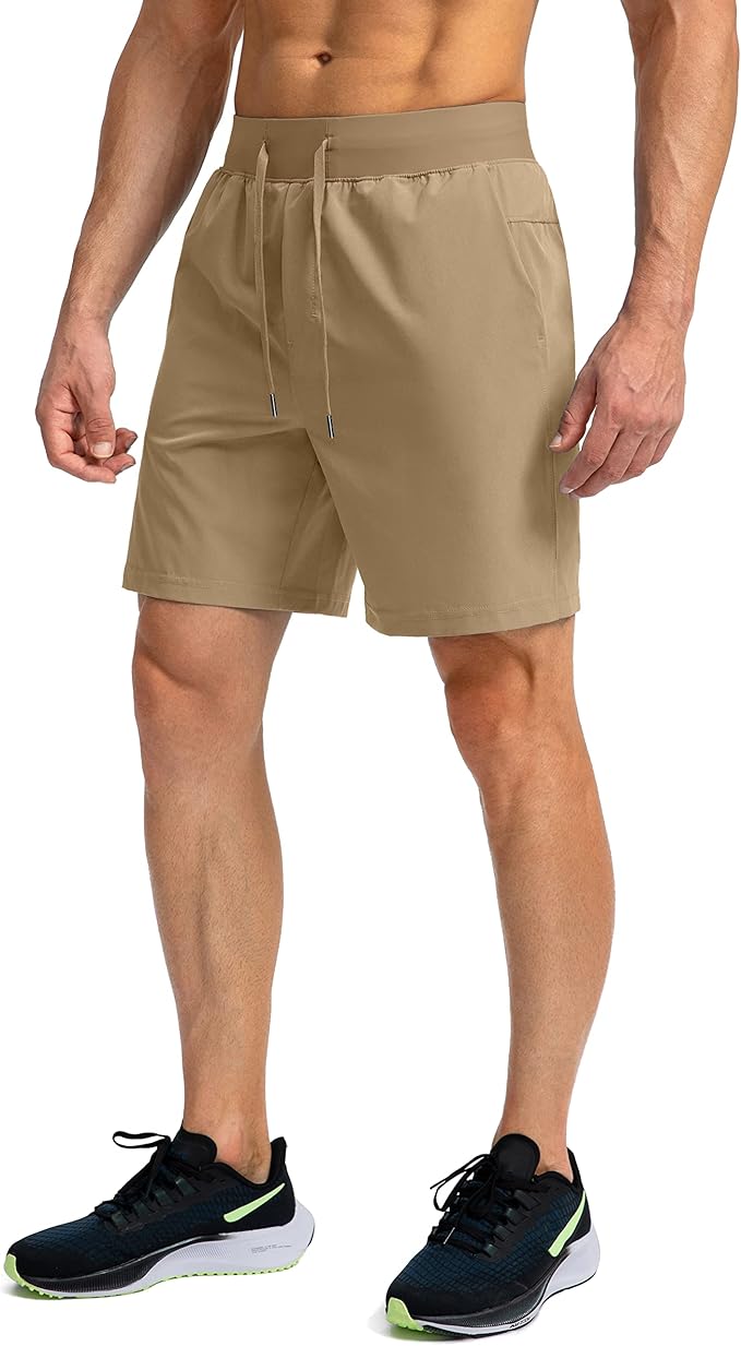 Men's Running Shorts with Zipper Pockets 9 Inch/ 7 Inch / 5 Inch Lightweight Quick Dry Gym Workout