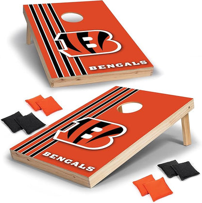 NFL 2' x 3' Solid Wood Cornhole Set with Direct Print HD Team Graphics – Great Gift for Any