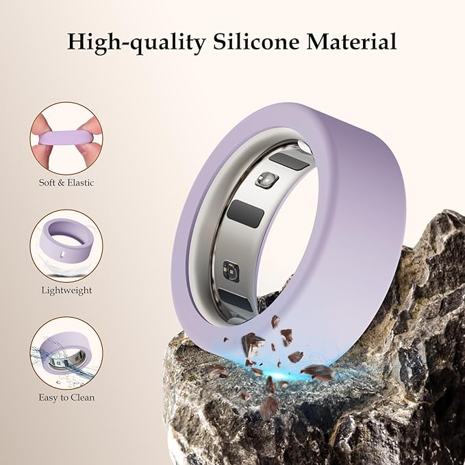 15 Pack Cover Compatible with Oura Ring Gen 4/Gen 3 Horizon/Gen 3 Heritage, Anti-Scratch Silicone