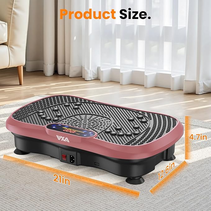 AXV Vibration Plate Fitness Platform Exercise Machine Vibrating Shaking Full Body Shaker Workout
