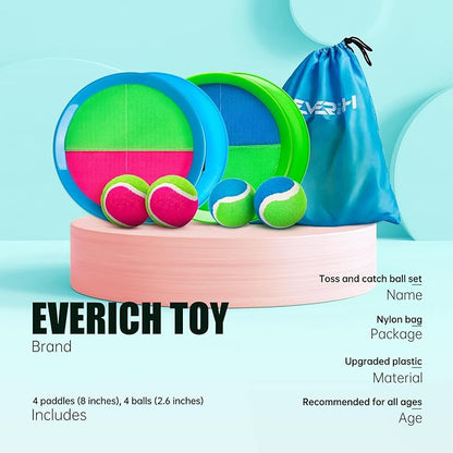 EVERICH Upgraded Toss and Catch Ball Game Set, Outdoor Games for Kids Outdoor Toys Yard Games