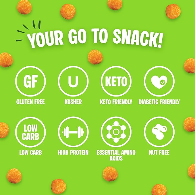 Twin Peaks Protein Puffs - (Jalapeno Cheddar), Keto Friendly, Low Carb Snack (300g, 21g Protein, 2g
