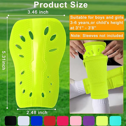 2 Pairs Shin Guards Soccer for Kids,Shin Pads Extra Lightweight Breathable Slide in Shin Guard for