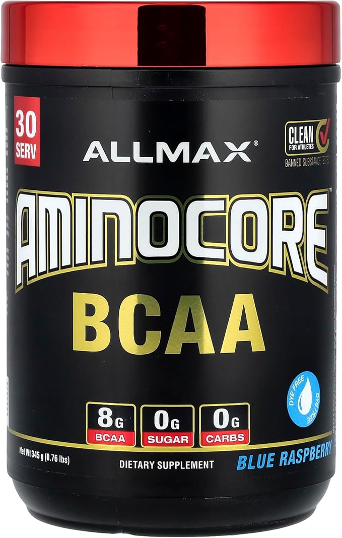 ALLMAX Nutrition AMINOCORE BCAA ??8G BCAAs ??100% Pure Branch Chained Amino Acids ??Gluten Free