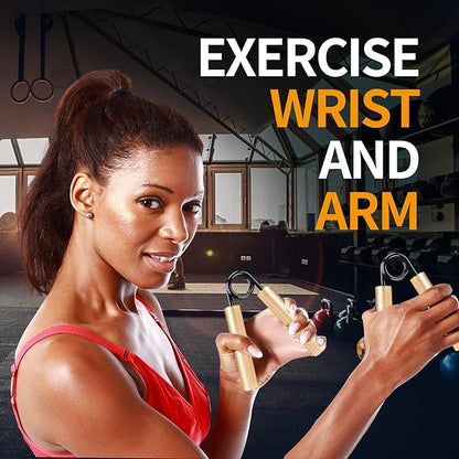 Grip Strength Trainer Set, 50-300LB(6 Pack), Wrist Forearm Strengthener, Metal No Slip, Hand Grip