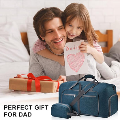 Felipe Varela Duffle Bag with Shoes Compartment and Adjustable Strap,Foldable Travel Duffel Bags