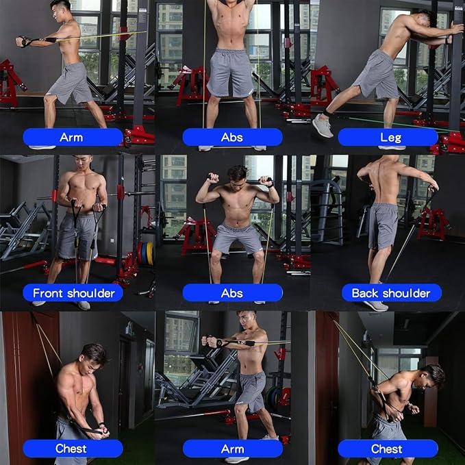 WHATAFIT Resistance Bands, Exercise Bands，Resistance Bands for Working Out, Work Out Bands with
