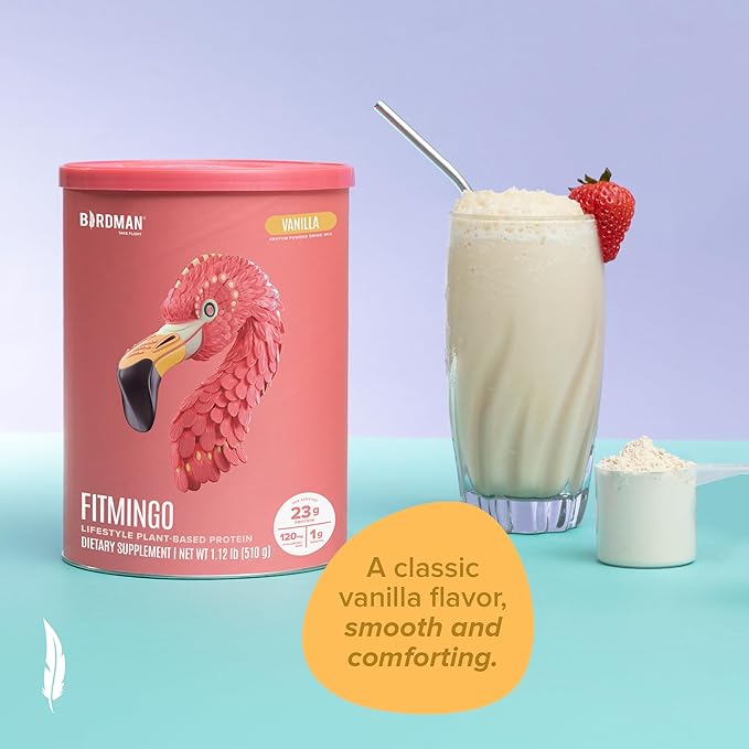 Fitmingo Vegan Protein Powder with Inositol, Collagen Boosters, Hyaluronic Acid and Vitamins | Low