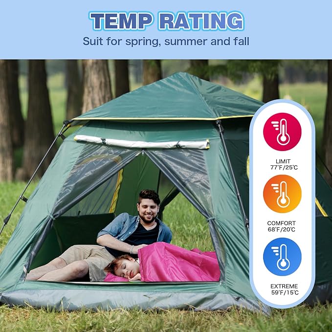 REDCAMP Kids Mummy Sleeping Bag for Camping, 3 Season Cold Weather Sleeping Bag Fit Boys,Girls &