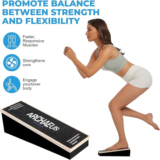 Athletic Balance Boards,Slant Board,Wobble Board,Balance Wedge for Condition Your Body and Prevent