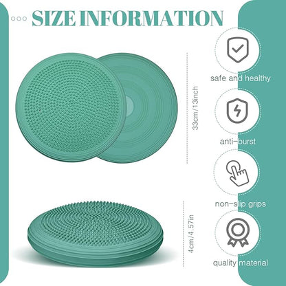 Libima 8 Pcs Wiggle Seat Inflated Wobble Cushion Sensory Seat Flexible Balance Board Balance Disc