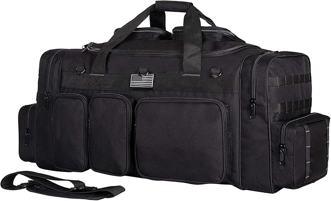 K-Cliffs Tactical Range Duffel Heavy Duty Large Gear Duffle Durable Quality Travel Sports Gym