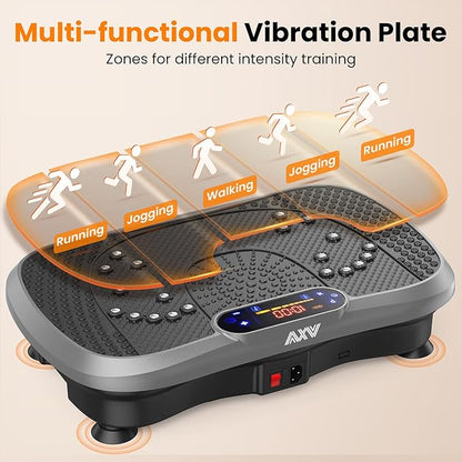 AXV Vibration Plate Fitness Platform Exercise Machine Vibrating Shaking Full Body Shaker Workout