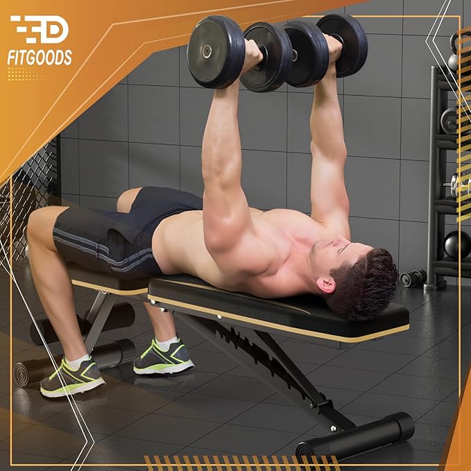 Adjustable Weight Bench - Heavy-Duty Foldable Workout Bench for Home Gym, 660 LBS Capacity, Incline