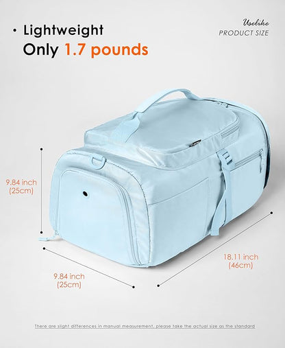Gym Bag for Women Workout Gym Backpack with Shoe Compartment Sports Duffel Bag Multiple Pockets 30L