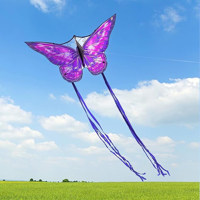 Mint's Colorful Life Butterfly Kite for Kids & Adults Easy to Fly, Large Single Line Kites with