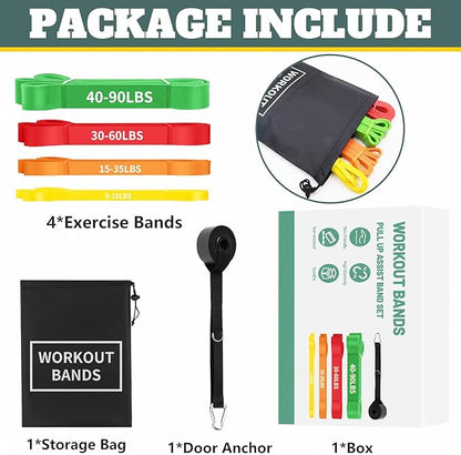 Exercise Bands Resistance Bands for Working Out,Pull Up Bands Set,at Home Workout Equipment,Workout