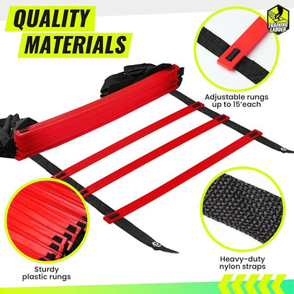 Teenitor Agility Ladder Speed Ladder Training Ladder for Soccer, Speed, Football Fitness Feet