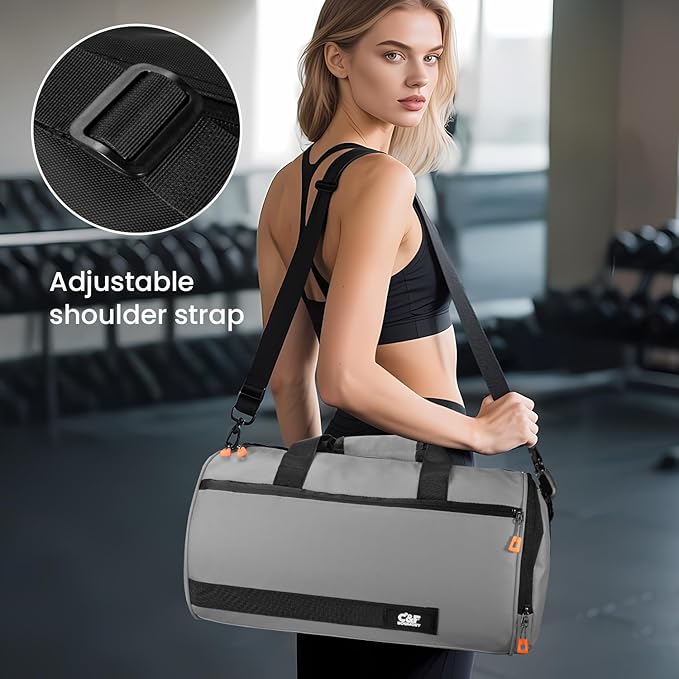 C&F BOGMOST Small Travel Duffel Bag,Compact Sports Small Gym Bag with Shoes Compartment,Lightweight